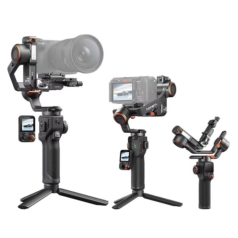 Hohem iSteady MT3/MT3 PRO AI Kameragimbal-Stabilisator mit 2,5 kg Tragfähigkeit, CCT RGB-Fülllicht und Touchscreen für D
