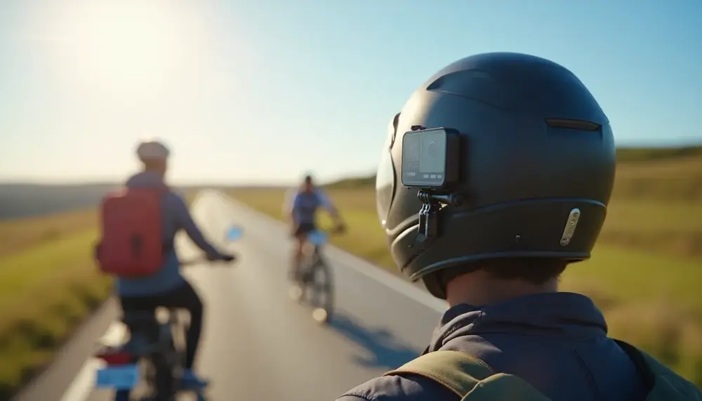 Die Vorteile eines action cam chin mount für Motorrad- und Fahrradtouren